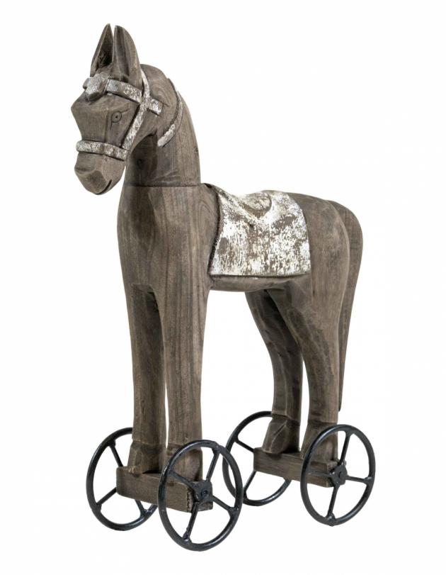 Wood Horse on wheels